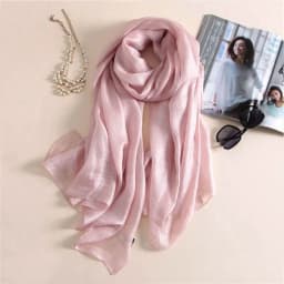 Linen Women Plain Scarf Fashion Pure Color Foulard Female Sunscreen Shawl 180x85cm Bandanas Plus Size Hijab