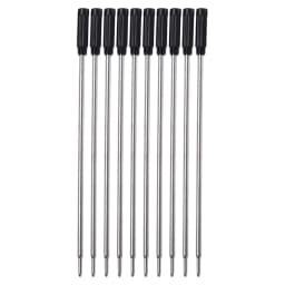 10Pieces Ballpoint Pen Refills Replaceable Smooth Writing Quick Dry Black & Blue Pen Refill for Most Metal Ballpoint Pen