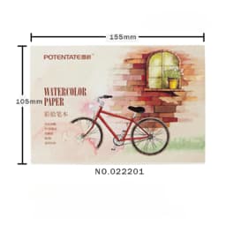 A5/A6 12 Sheets 300gsm Watercolor Sketchbook for Beginner Color Pencil Sketch Drawing Painting Handbook Paper Art Supplies