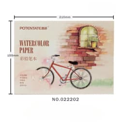 A5/A6 12 Sheets 300gsm Watercolor Sketchbook for Beginner Color Pencil Sketch Drawing Painting Handbook Paper Art Supplies