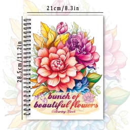 Women's Spiral Colouring Book - 30 Sheets 11.3x 8.3 inch, Stress Relief Colouring Book, Birthday Gift, Holiday Party Gift