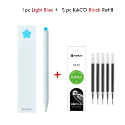 KACO Gel Pens Sets School Office Supplies for Kids 0.5mm High-capacity Heart / Star Sign Writing Gadgets Love Gift Cute Items