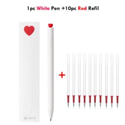 KACO Gel Pens Sets School Office Supplies for Kids 0.5mm High-capacity Heart / Star Sign Writing Gadgets Love Gift Cute Items