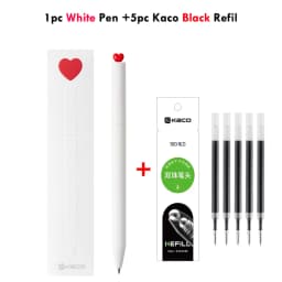 KACO Gel Pens Sets School Office Supplies for Kids 0.5mm High-capacity Heart / Star Sign Writing Gadgets Love Gift Cute Items