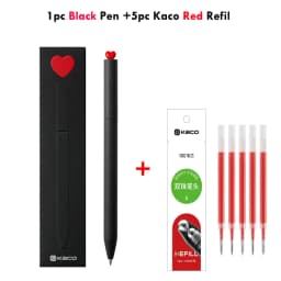 KACO Gel Pens Sets School Office Supplies for Kids 0.5mm High-capacity Heart / Star Sign Writing Gadgets Love Gift Cute Items