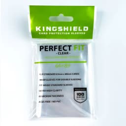 KINGSHIELD 100pcs/lot 64*89mm ClearCard Sleeve Perfect Fit Card Sleeve Card Protector Perfect Size PKM Inner Card Sleeves NO PVC