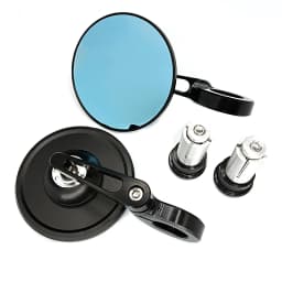 Motorcycle Mirrors Aluminum HandleBar End 7/8" 22mm Side Adjustable Rearview Mirrors Street Bike Scooter E-bike Side Mirror