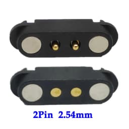 1set 2A DC Magnetic Pogo Pin Connector 2Pin 3Pin 4Pin 5Pin Pogopin Male Female Spacing 2.5/2.80mm Spring Loaded DC Power Socket