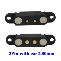 1set 2A DC Magnetic Pogo Pin Connector 2Pin 3Pin 4Pin 5Pin Pogopin Male Female Spacing 2.5/2.80mm Spring Loaded DC Power Socket