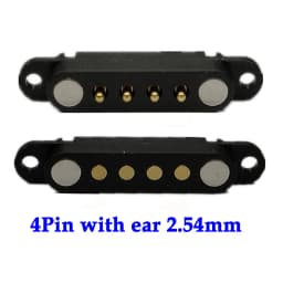 1set 2A DC Magnetic Pogo Pin Connector 2Pin 3Pin 4Pin 5Pin Pogopin Male Female Spacing 2.5/2.80mm Spring Loaded DC Power Socket