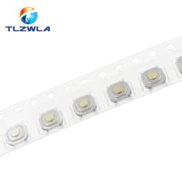 100PCS 4X4X1.5MM SMD Tactile Tact Push Button Micro Switch 4*4*1.5mm Push Button Copper Head Keys Button 4Pin
