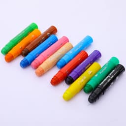 8/12 Colors Crafts Paint Sticks, Solid Color Washable Paint Sticks for Kids and Students