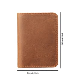 100% Genuine Leather Credit Card Holder Wallet Male Slim Wallet Small Bank ID Card Holders Men Retro Crazy Horse Leather Wallet