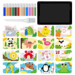 Sand Painting For Kids Colored Sand Painting Kits For Kids 12 Colors Of Sand 16 Peel & Sprinkle Pictures 1 Tray1 Brush Art Tool