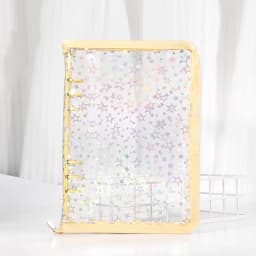 A5 Laser Star Colorful DIY Binder Photocards Collect Book Diary Agenda Planner DIY Cover Album Stationery