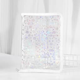 A5 Laser Star Colorful DIY Binder Photocards Collect Book Diary Agenda Planner DIY Cover Album Stationery