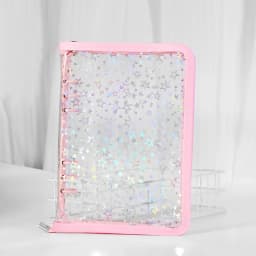 A5 Laser Star Colorful DIY Binder Photocards Collect Book Diary Agenda Planner DIY Cover Album Stationery