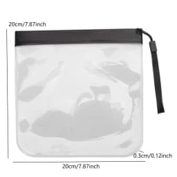 Clear Makeup Bag with Zippers Transparent Makeup Organizer Cosmetic Makeup Bags for Vacation Business Trip Airport Toiletry Bag