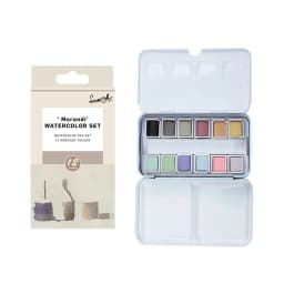 SeamiArt Watercolor Paint Solid Transparent Acuarelas Travel Hand Account Water Color Painting Illustration Art Supplies
