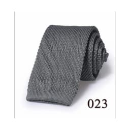 Fashion Men's Solid Colourful Knitted Ties Normal Classic Narrow Slim Neck Tie Woven Plain Cravate Narrow Neckties Gravatas