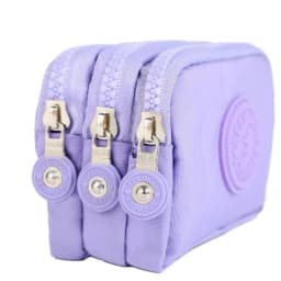 Women Three Layer Wallets Nylon Coin Purse New Korean Large Capacity Portable Oxford Cloth Coin Wallet Waterproof Portable Bag