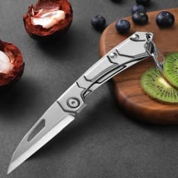 Stainless Steel Folding Knife Fruit Paring Vegetable Cutter Utility Knife Pocket Knife for Cooking Kitchen Accessories
