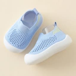 Spring Summer Toddler Shoes Breathable Knitted Kids Sneakers Boys Slip-on Tennis Shoes Girls Soft Non-slip School Casual Shoes