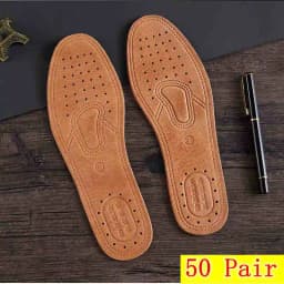 1 Pair Cowhide Insoles For Shoes Men Comfortable Deodorant Casual Leather Insole Feet Quality Genuine Leather Flats Shoe Sole