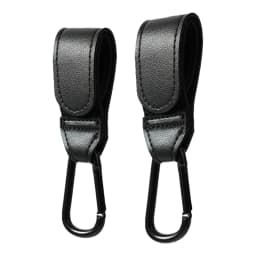 Baby Stroller Hook Fashion PU Leather Adjustable Pram Hook Cart Organizer Diaper Bag Hanger Children Boy Girl Travel Accessories