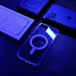 For Magesafe Magnetic Transparent Wireless Charge Case For iPhone 11 12 13 14 15 16 17 Air Pro Max Plus Mini Shockproof PC Cover