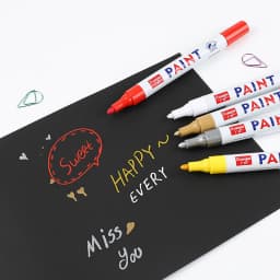 Car Paint Pen Waterproof Car Wheel Tire Oily Painting Mark Pen Auto Rubber Tyre Tread CD Metal Permanent Paint Marker