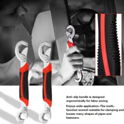 Adjustable Spanner, Universal Wrench,Quick Multi-function,New Grip 6-22mm 1 packs,Universal Opening Wrench