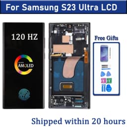 AMOLED Display For Samsung Galaxy S23 Ultra S918 LCD Display Digital Touch Screen Support Fingerprint S-Pen S918B S918B/DS