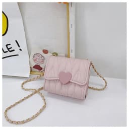 Lovely Heart Baby Girls Mini Shoulder Bags Kids Coin Purse Accessories Handbags Children's Square Messenger Bag