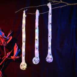 Halloween Decoration Hanging Light up Spider Egg Sacs Outdoor Decoration Glowing Spider Web Egg Indoor Lighted Gift for Party