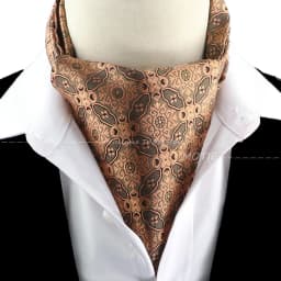 New Design Jacquard Paisley Cashew Cravat Formal Ascot Scrunch Self British Gentleman Scarf Polyester Tie Suit Accessories Gifts
