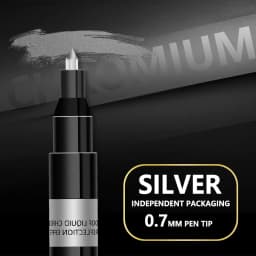 1Pcs Chrome Mirror Marker Pen 0.7mm 1mm 2mm DIY Reflective Paint Pen Permanent Gold Silver Copper Marker Model Painting Marking