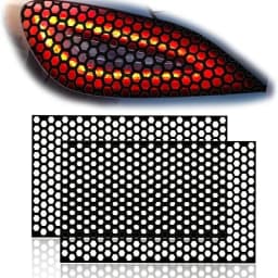 Car Rear Light DIY Decorative Sticker Hexagon Honeycomb Styling Tail Lamp Trim Protection Cover Black Universal Exterior Parts