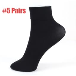 Solid-colored Ankle Socks Thick Short Stockings Wide Mouth Socks Autumn Winter Stockings Women's Clothing Apparel Accessories