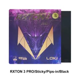 LOKI RXTON 3 PRO Table Tennis Rubber for Racket Sticky and Pimples-in ITTF Approved Ping Pong Rubber with High Density Sponge