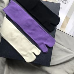 High Quality Combed Cotton Split Toe Socks Unisex Simple Comfortable Two-Toed Socks Japanese Harajuku Men Women's Tabi Socks
