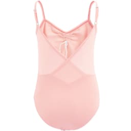 Girls Ballet Leotards Spaghetti Strap Camisole Dance Leotards Kids Ballet Costumes Low Back Mesh Gymnastic Dance Bodysuit Girls