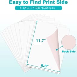 ESHANG Sublimation Paper A4 50 Sheets for Any Inkjet Printer Which Match Sublimation Ink 105g