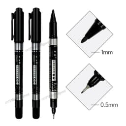 3/5Pcs Set Dual Tip Permanent Art Marker Fineliner Pen 0.5mm 1mm Fine Line Comics Painting Drawing Signature Writing Stationery