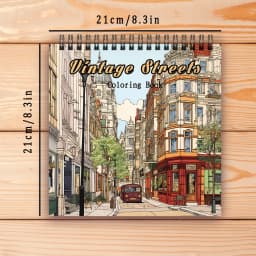 Adult Coloring Book - 30 Sheets Women's Spiral Coloring Book, 8.3x 8.3 Inches, Drawing Book, Birthday Gift, Holiday Party Gift