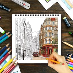 Adult Coloring Book - 30 Sheets Women's Spiral Coloring Book, 8.3x 8.3 Inches, Drawing Book, Birthday Gift, Holiday Party Gift