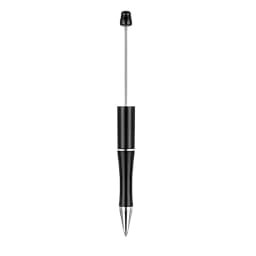 12Pcs Beadable Ballpoint Pens Plastic Xmas Bead Pen Ballpoint Pens Black Ink Ball Pen for Kids Students