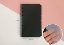 A5 A6 A7 Binder PP Pocket Divider Pockets Folders for 6 Ring Notebook Divider Page Waterproof PVC Leaf Document Filing Bag