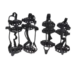 1 Pair M L Crampons Shoes Cover 24 Teeth Anti-Slip Ice Grips Gripper Shoes Boot Hiking Ice Climbing Shoe Spikes Climbing Chain