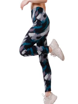 CUHAKCI Graffiti Leggings Floral Patterned Print Leggins For Women Leggings Houndstooth Sale Elastic Design Vintage Leggins W056